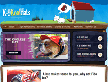 Tablet Screenshot of k9koolhats.com